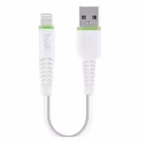 کابل شارژ USB به لایتنینگ بودی مدل Budi DC150L02 طول 0.2 متر