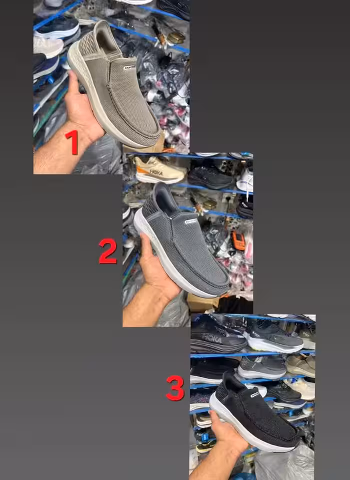 کتونی اسکیچرز وارداتی ویتنام، فروش بصورت عمده و تک دارای جعبه بارکد دار ، سایز 38تا 45 تنوع در 3 رنگ جذاب skechers slip ins