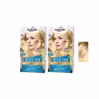 کیت رنگ مو پلت سری DELUX شماره UIL حجم 59 میلی لیتر رنگ بلوند روشن مجموعه 2 عددی