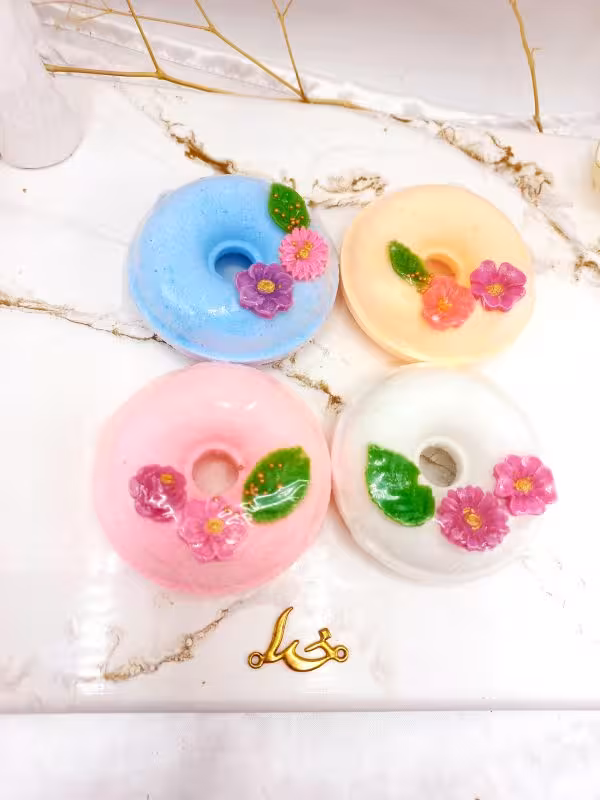 کوکتل و پدیکور دونات گل بهاری 100 گرم