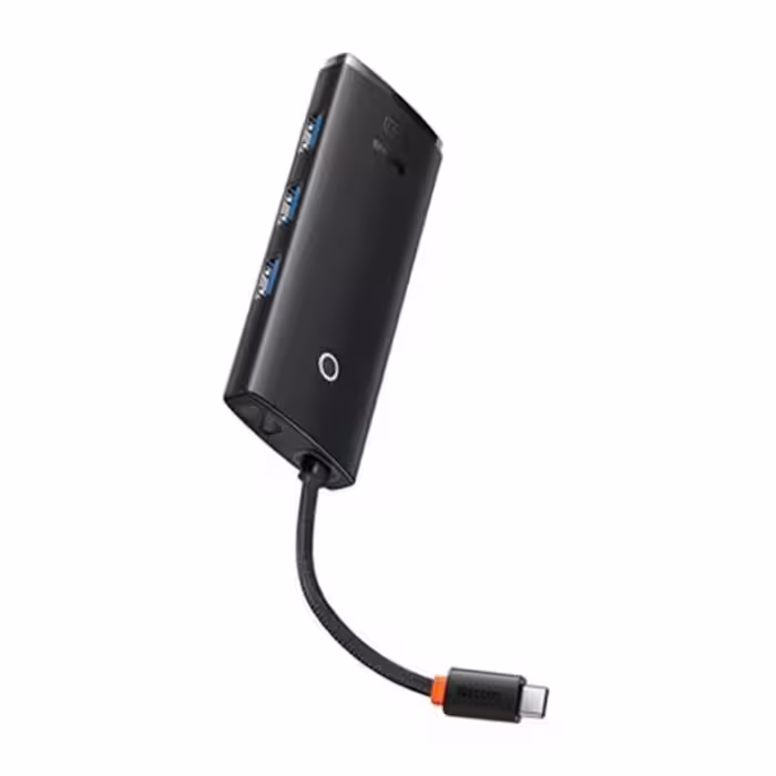 هاب USB-C باسئوس 4 پورت مدل wkqx030401