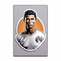 تابلو شاسی گوفی مدل فوتبال و فوتبالیست کریستیانو رونالدو طرح CR7 Cristiano Ronaldo کد GRY21 | دنیای قاب