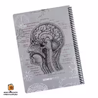 دفتر خط دار 100 برگ رحلی طرح مغز دات نوت (dotnote)