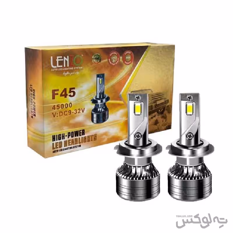 هدلایت دو طرفه لنزو مدل F45 پایه H4