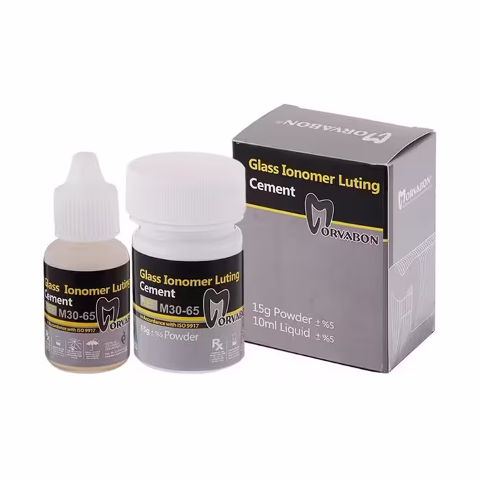 سمان لوتینگ گلاس یونومر مروابن morvabon Glass Ionomer Luting
