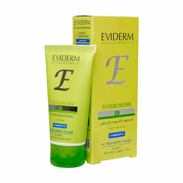 کرم مرطوب کننده پوست چرب اوی سبونورم اویدرمEviderm Evisebonorm Moisturizing Cream For Oily Skin