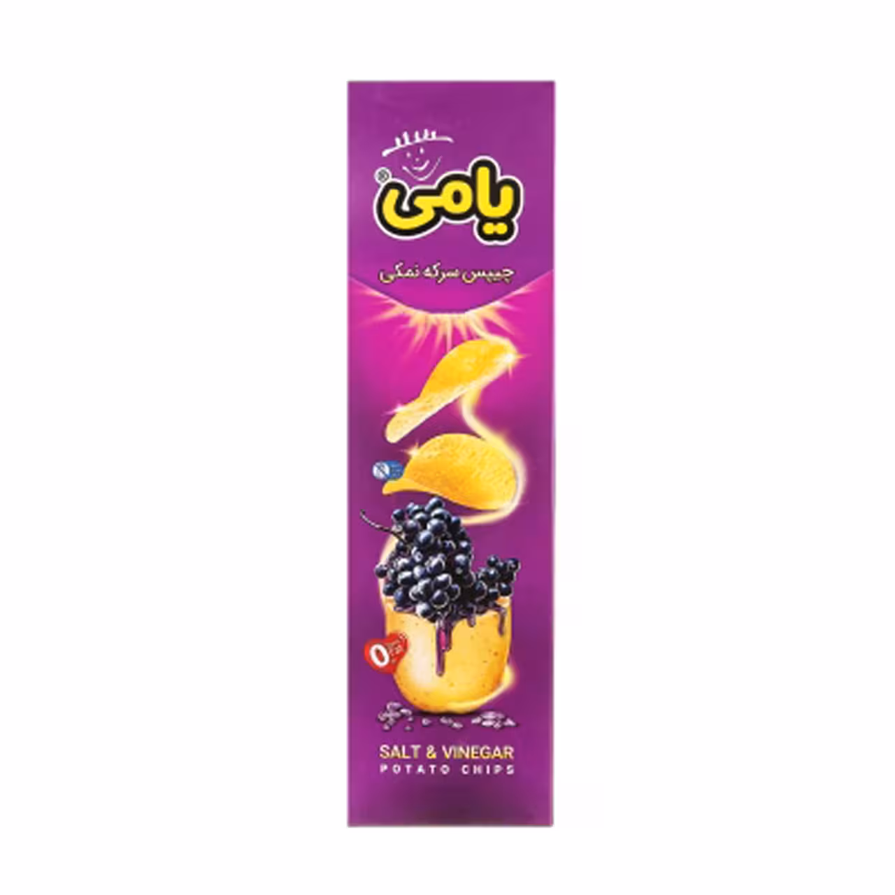 چیپس همسان پذیرایی با طعم سرکه نمکی یامی 90 گرمی