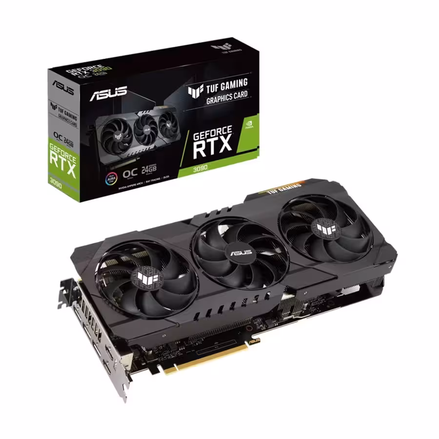 کارت گرافیک ایسوس مدل TUF Gaming GeForce RTX 3090 OC Edition 24GB