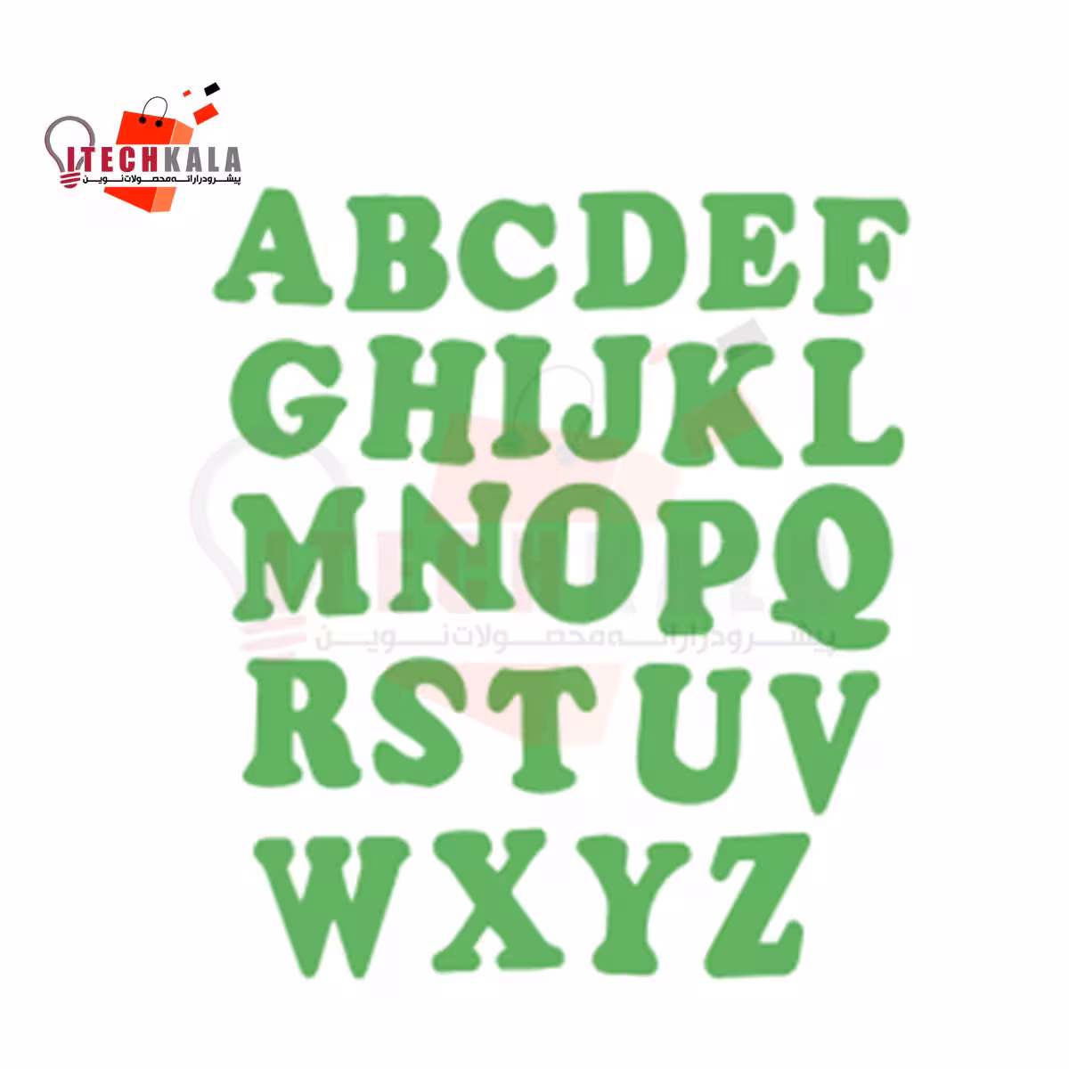 استیکر چسبان شب تاب حروف انگلیسی