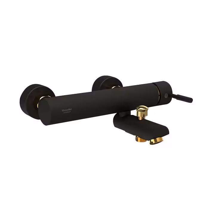 شیر حمام شودر مدل مارینو مشکی طلا