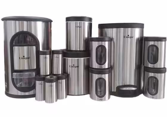 سطل 14 پارچه استیل یونیک 3505