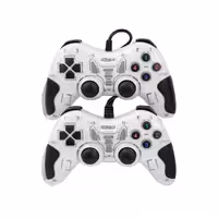 دسته بازی دوبل شوک دار باسیم Macher مدل MR-61 - سفید - RYL