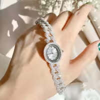 ساعت کارتیه نقره جواهری زنانه کد 80044