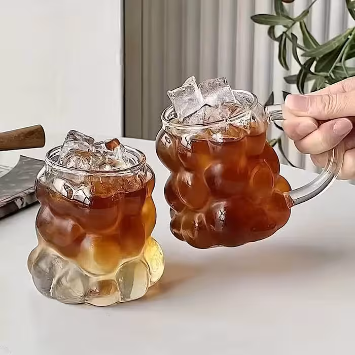 لیوان پیرکس حبابدار