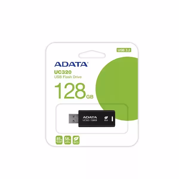 فلش مموری ای دیتا مدل UC320 ظرفیت 128 گیگابایت با رابط USB 3.2