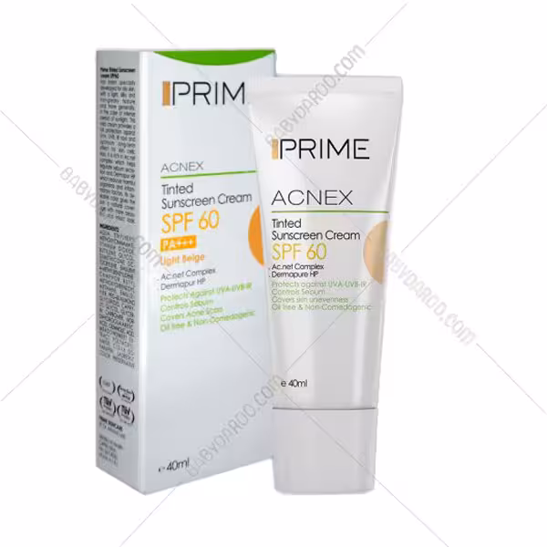 کرم ضد آفتاب رنگی پوست چرب بژ روشن پریم SPF 60