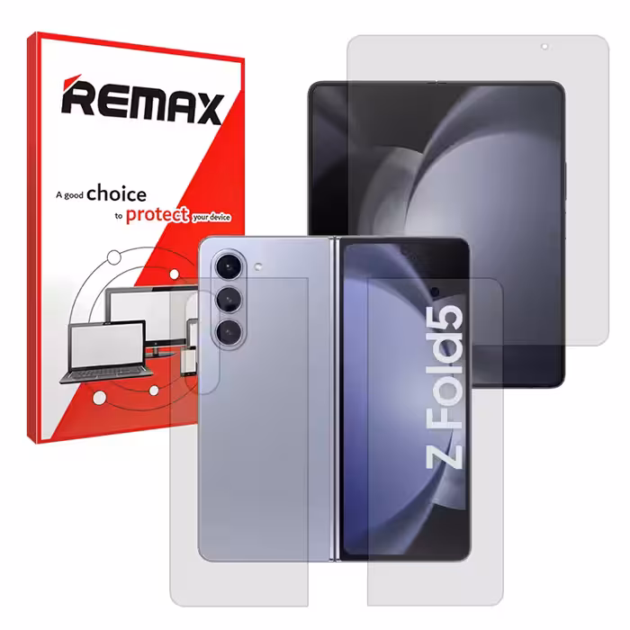 گلس صفحه نمایش و پشت گوشی سامسونگ Galaxy Z Fold5 مدل مات برند ریمکس کد LSS