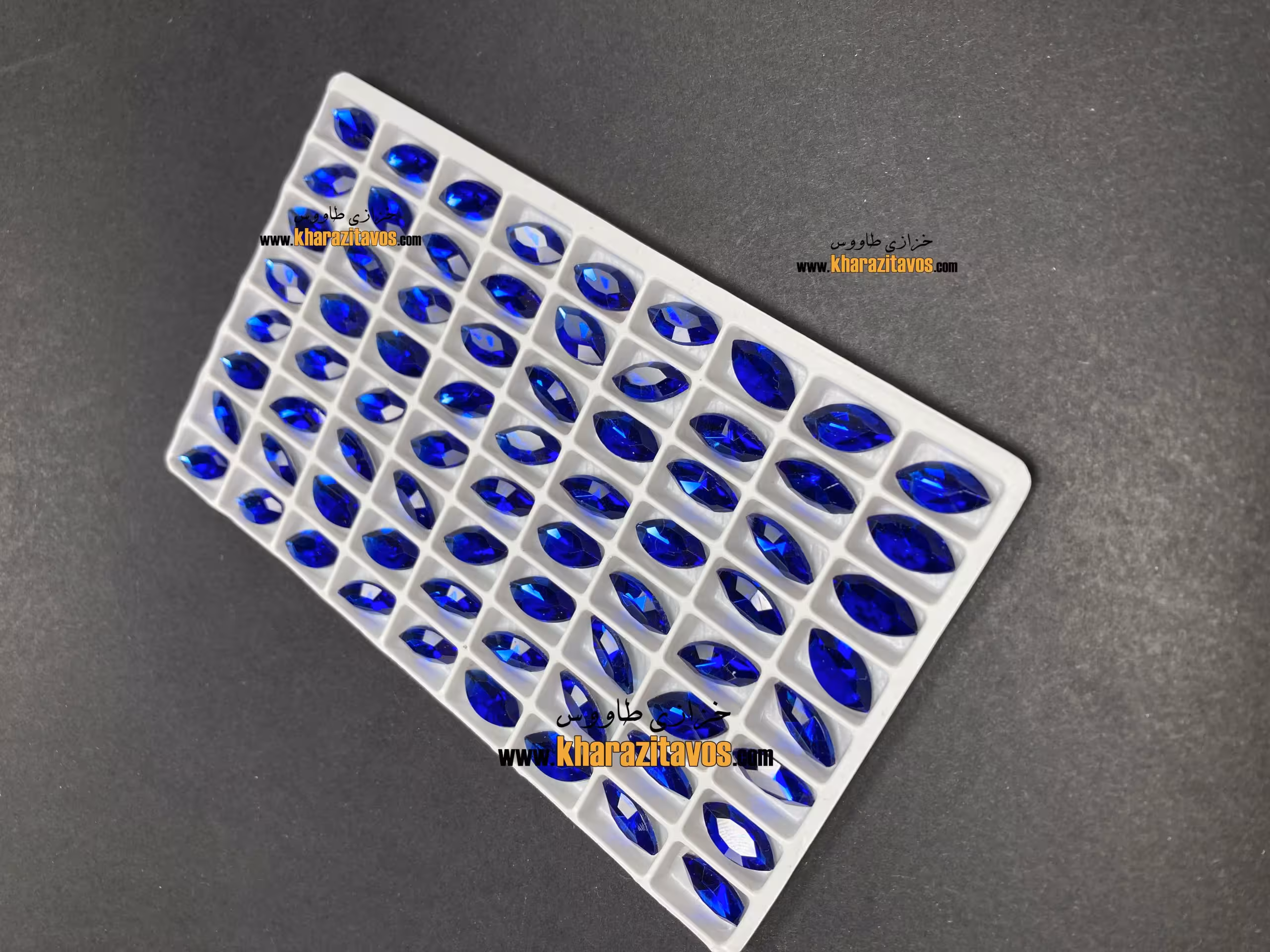 مارکیز چشمی سنگی 6 در 12 ( کاربنی ) ورق 72 عددی