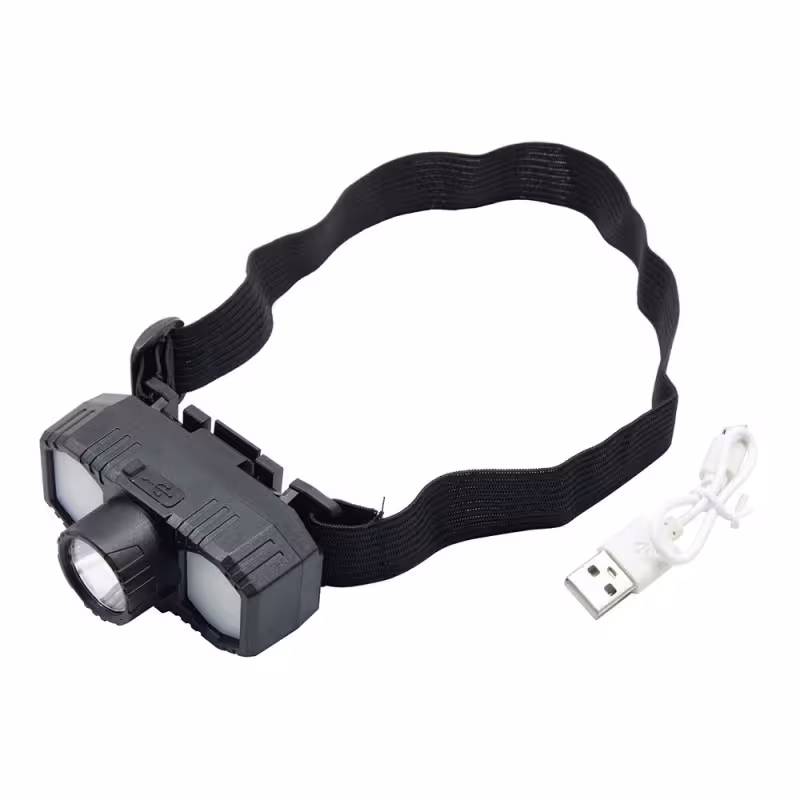 چراغ پیشانی شارژی 3 لامپه مدل XPE LED