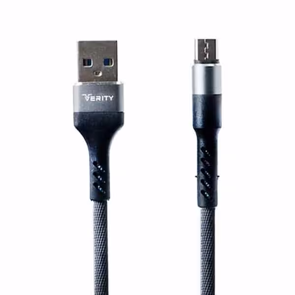 کابل شارژ اندروید وریتی مدل VERITY CB3128A-G طول 1 متر
