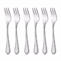 چنگال میوه خوری ناب استیل ونیز مات بسته 6 عددی