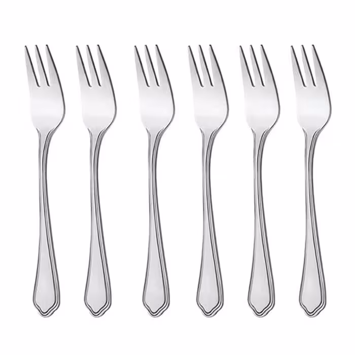 چنگال میوه خوری ناب استیل ونیز مات بسته 6 عددی