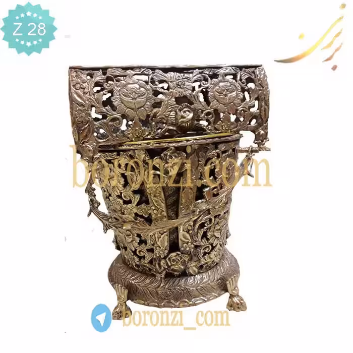 سطل و دستمال برنزی طرح جدید
