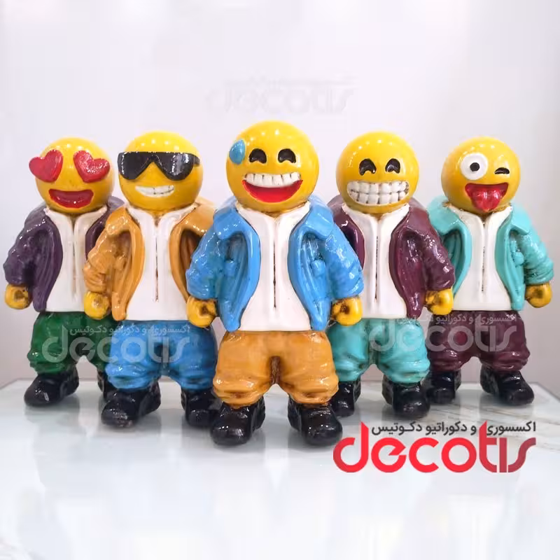مجسمه ایموجی مجموعه 5 عددی