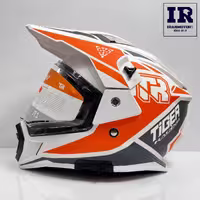 کلاه کاسکت اندرویی تایگر Tiger jt1 سفید نارنجی