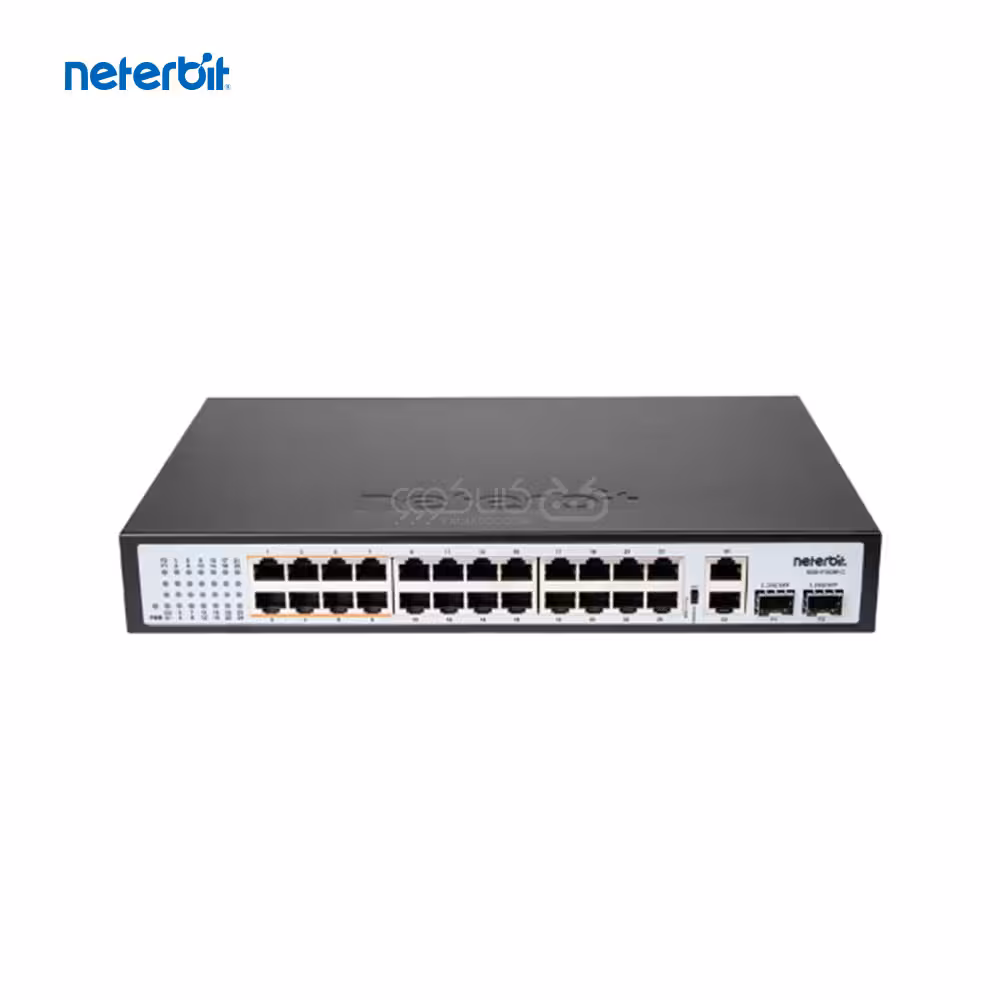 سوییچ شبکه 28 پورت غیر مدیریتی نتربیت مدل NGS – F1028P-C