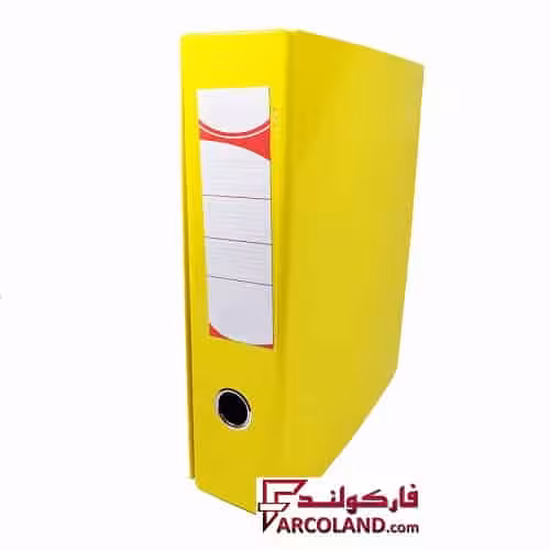 زونکن زرد سایز A4 سلفونی 7.5 سانتی متر