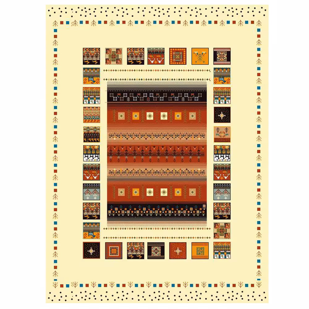 نخ و نقشه گبه کد 90020