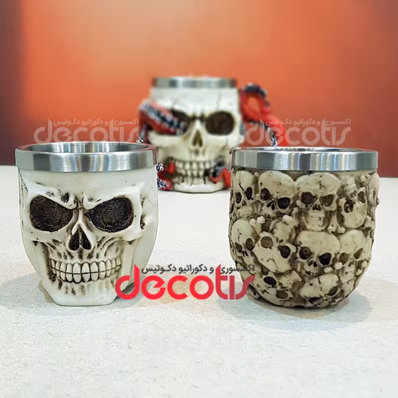 شات قهوه و اسپرسو مدل جمجمه (تک آیتم)