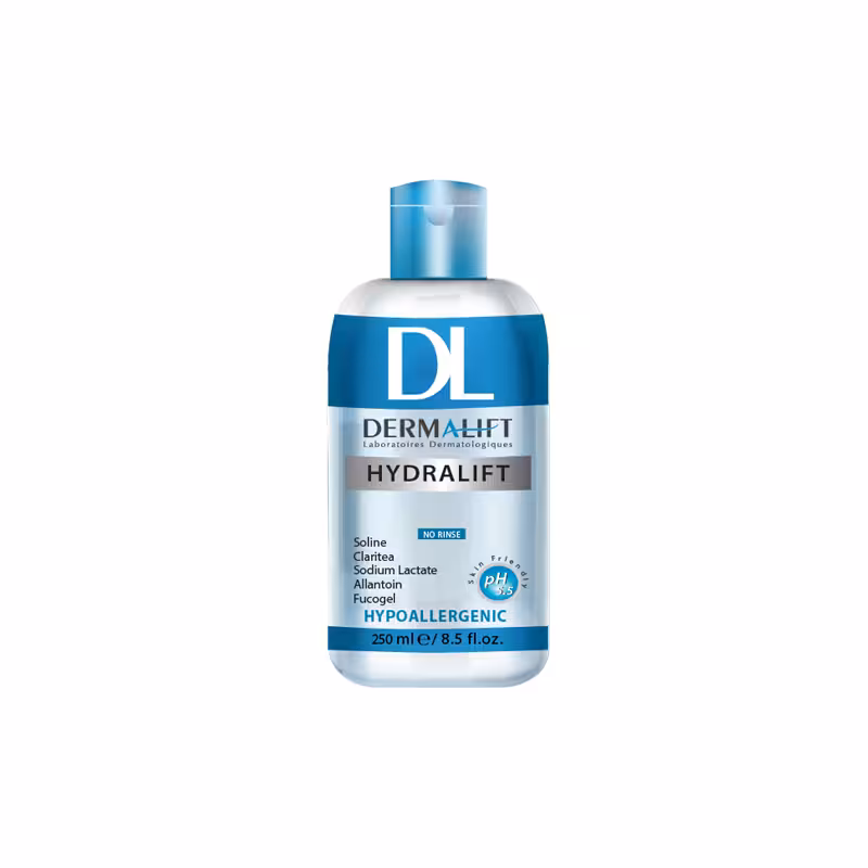 محلول پاک کننده آرایش پوست خشک درمالیفت مدل HydraLift حجم 250 میل