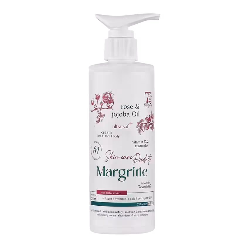 کرم مرطوب کننده گل رز و جوجوبا مارگریت مناسب پوست چرب