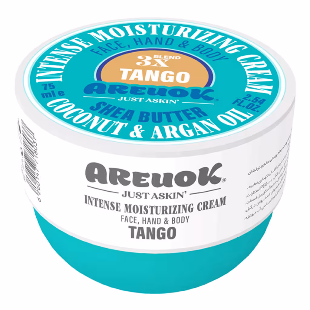 کرم رطوبت رسان (قوی) مناسب پوست دست، صورت و بدن حجم 250 گرمTangoآریواُکیareuok