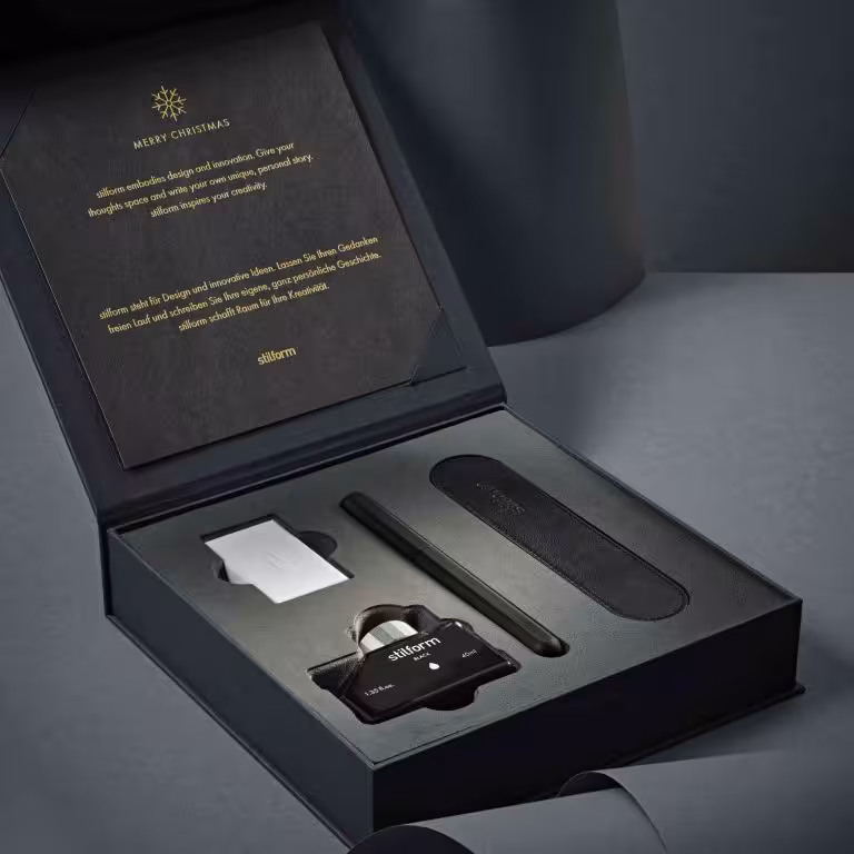 ست خودنویس آلومینیومی استیل فرم اینک اسنشیال مشکی STILFORM Aluminium INK Essentials set warp black