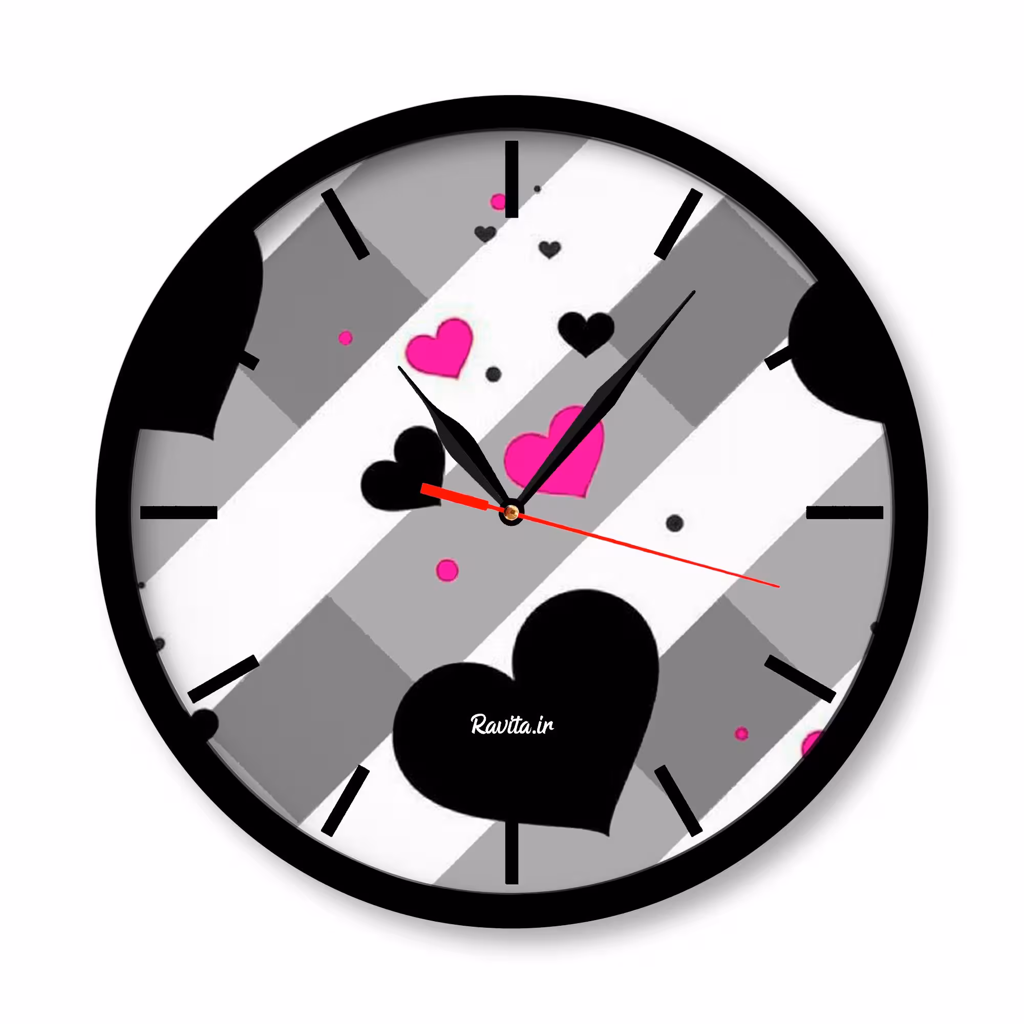 ساعت‌های دیواری راویتا طرح قلب 2214