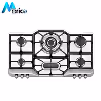 گاز رومیزی استیل البرز کد S6901 شش شعله استیل