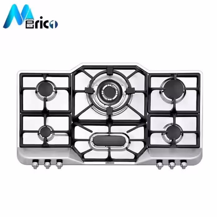 گاز رومیزی استیل البرز کد S6901 شش شعله استیل