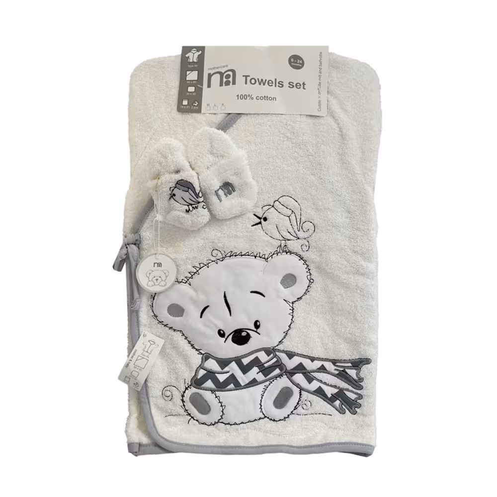 ست حوله نوزاد 5 تکه مادرکر Mothercare طرح خرس