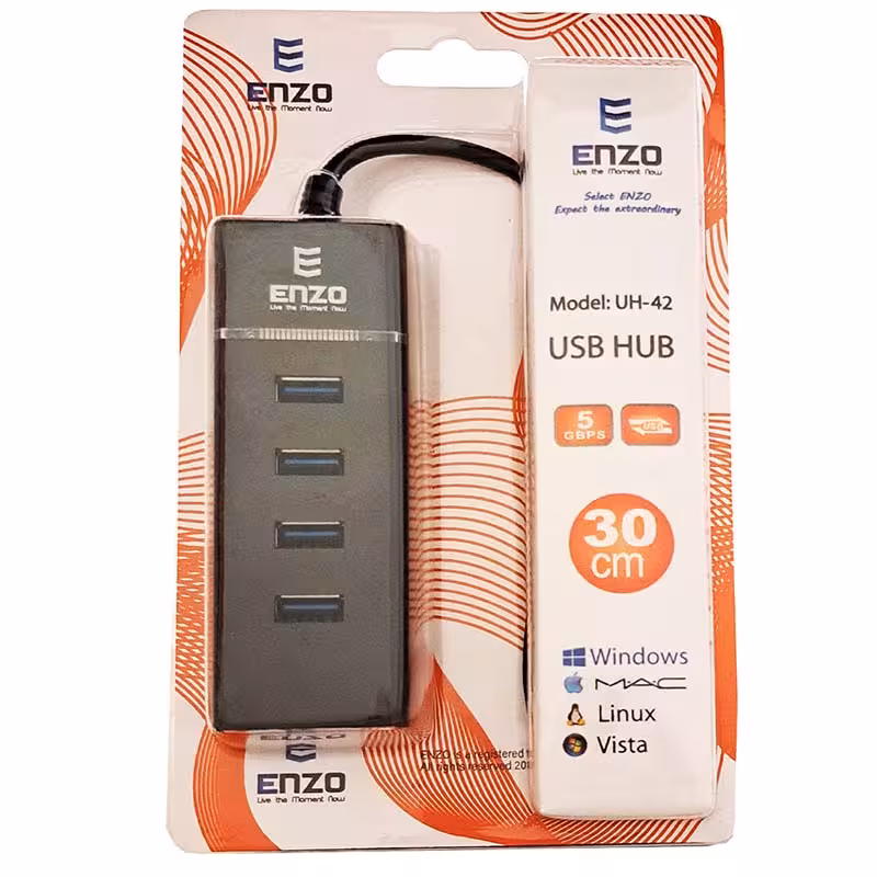 هاب چهار پورت USB 2.0 انزو ENZO UH-42