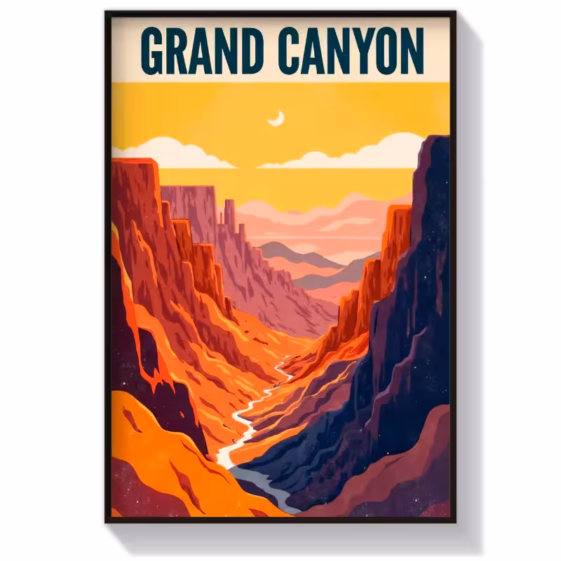 تابلو گرافیکی منطقه Grand Canyon
