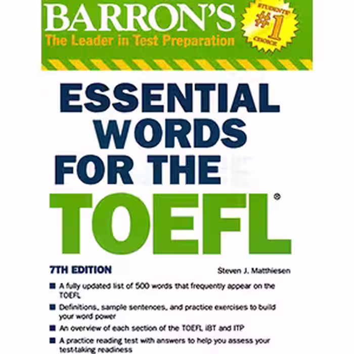 کتاب Essential Words for the TOEFL-Barron’s (2017)