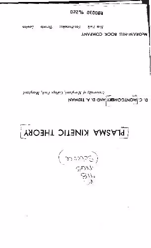 خرید و دانلود نسخه کامل کتاب Plasma Kinetic Theory