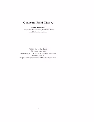 خرید و دانلود نسخه کامل کتاب Quantum Field Theory