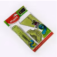 ست خط کش، گونیا و نقاله ژله ای مپد