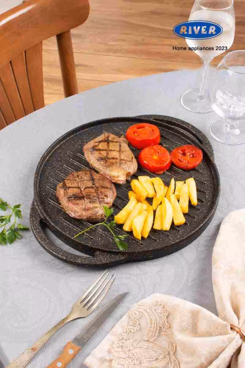 تابه گریل گرد ریور RIVER کد 8681