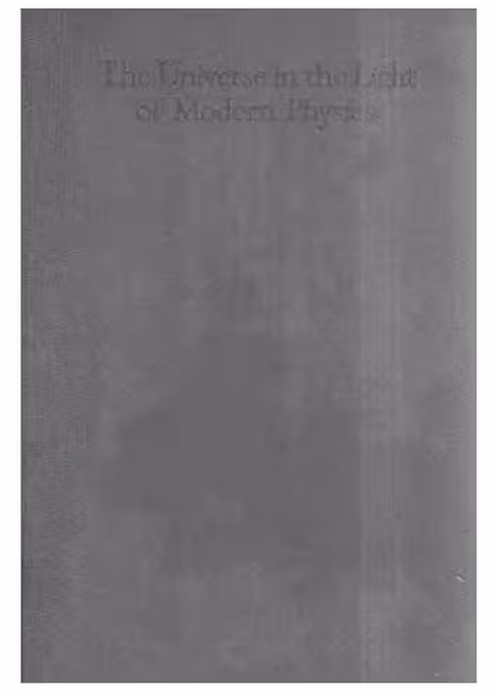 خرید و دانلود نسخه کامل کتاب The universe in the light of modern physics