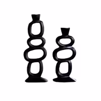 شمعدان مدل ژورنالی پایه دار مدرن مجموعه دو عددی